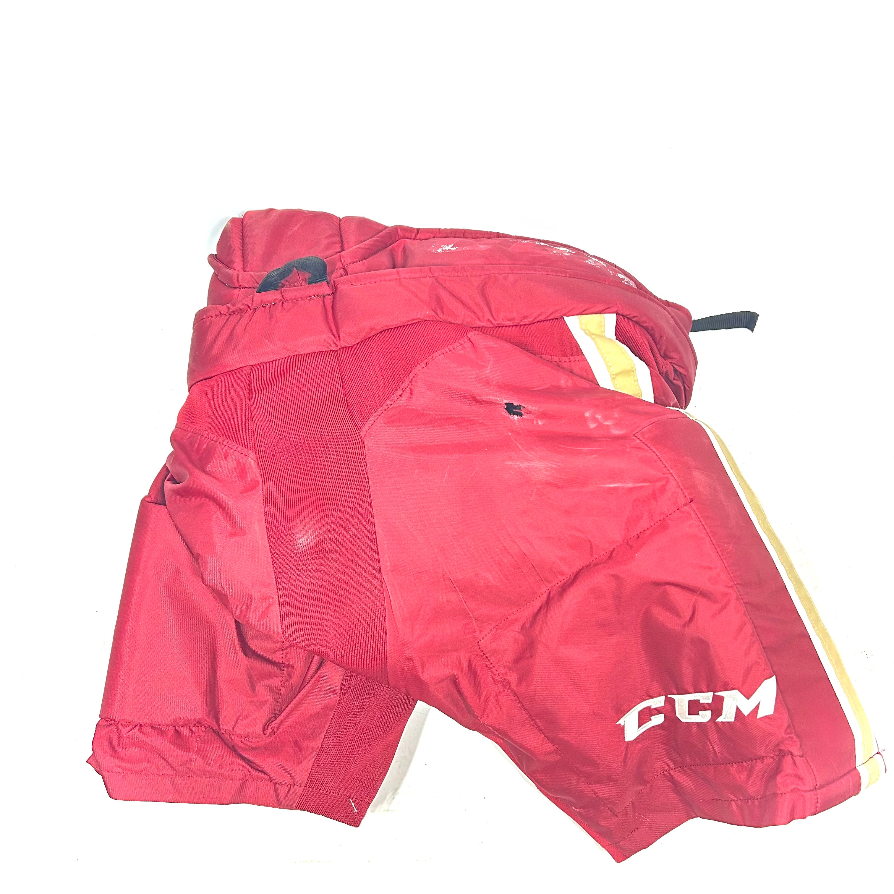CCM HP31 - Pantalon de hockey CHL Pro Stock d'occasion (marron/beige/blanc)